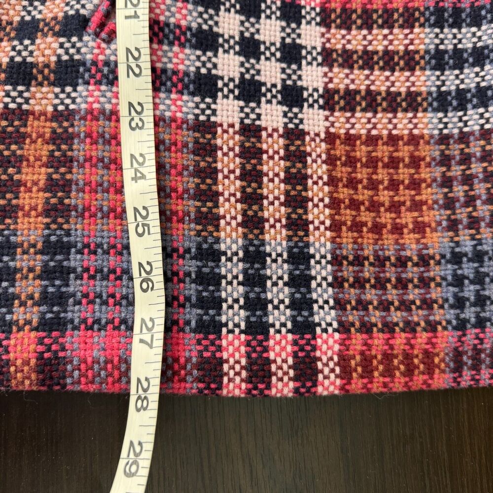 Rachel Zoe Blazer Jacket Womens Small Plaid Oversize Long Fall Autumn Academia - Picture 9 of 9